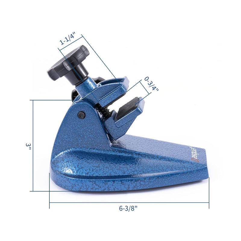 Dasqua Precision Micrometer Stand, Professional-Grade Cast Iron Base, Holds Micrometers, Non-Slip Rubber Clamp, Fully Adjustable - Image 3
